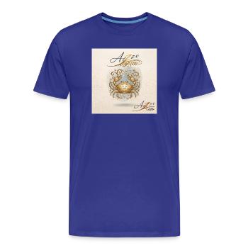 Zodiaque des écrevisses dorées - T-shirt bio Premium Homme - bleu roi - Devant - Damien (186cm)