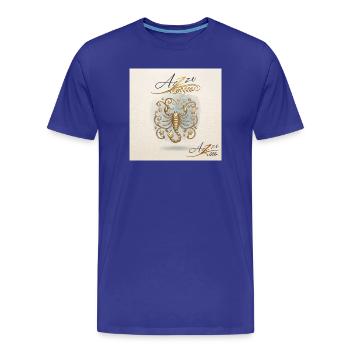 Sort de l’Étoile du Scorpion d’Or - T-shirt bio Premium Homme - bleu roi - Devant - Damien (186cm)