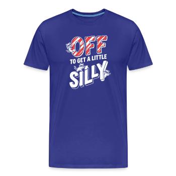 Je pars faire un peu la folie - T-shirt bio Premium Homme - bleu roi - Devant - Damien (186cm)