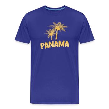 Cadeau pour Panama - T-shirt bio Premium Homme - bleu roi - Devant - Damien (186cm)