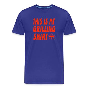 Griller - T-shirt bio Premium Homme - bleu roi - Devant - Damien (186cm)