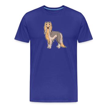 Afghan Hound (bande dessinée) - T-shirt bio Premium Homme - bleu roi - Devant - Damien (186cm)