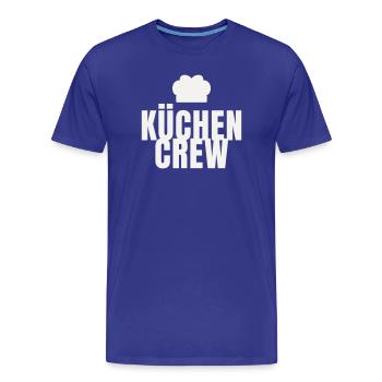 Équipe de cuisine Chef Gastro Restaurant Chapeau de chef - T-shirt bio Premium Homme - bleu roi - Devant - Damien (186cm)