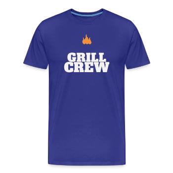 Équipe de grillage barbecue grillé Grill Master Team Fête des pères - T-shirt bio Premium Homme - bleu roi - Devant - Damien (186cm)