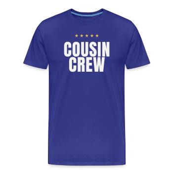 Réunion de Cousin Crew Cousins Family Matching - T-shirt bio Premium Homme - bleu roi - Devant - Damien (186cm)