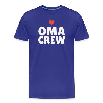 Équipe de Grand-mère Cœur Cadeau Grand-mère Équipe de la Fête des Mères - T-shirt bio Premium Homme - bleu roi - Devant - Damien (186cm)