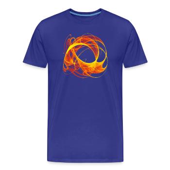 Chaosglut – Théorie du Chaos - T-shirt bio Premium Homme - bleu roi - Devant - Damien (186cm)