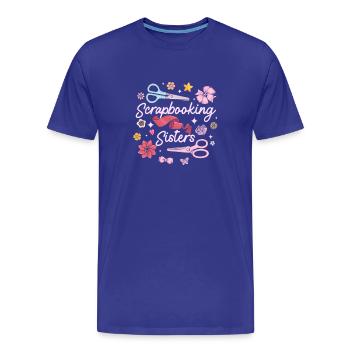 Sœurs du scrapbooking - T-shirt bio Premium Homme - bleu roi - Devant - Damien (186cm)