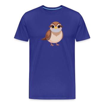 Bébé moineau - T-shirt bio Premium Homme - bleu roi - Devant - Damien (186cm)