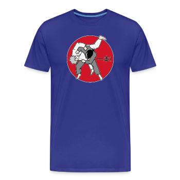 Ippon - Männer Premium Bio T-Shirt - Königsblau - Vorne - Damien (186cm)