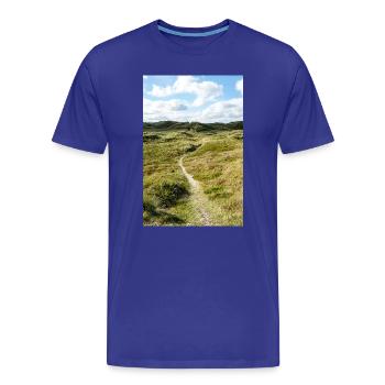 Sentier des Dunes à Søndervig, Danemark - T-shirt bio Premium Homme - bleu roi - Devant - Damien (186cm)