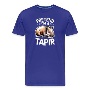 Dictons de tapir Tapir Drôle de cadeau de tapir - T-shirt bio Premium Homme - bleu roi - Devant - Damien (186cm)