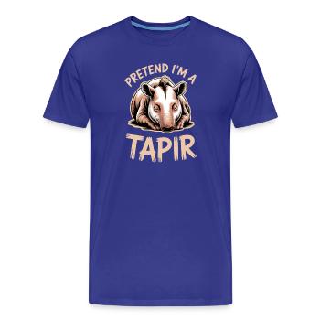 Dictons de tapir Tapir Drôle de cadeau de tapir - T-shirt bio Premium Homme - bleu roi - Devant - Damien (186cm)