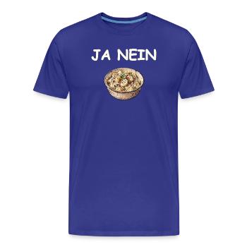 Ja Nein Kartoffelsalat - T-shirt bio Premium Homme - bleu roi - Devant - Damien (186cm)