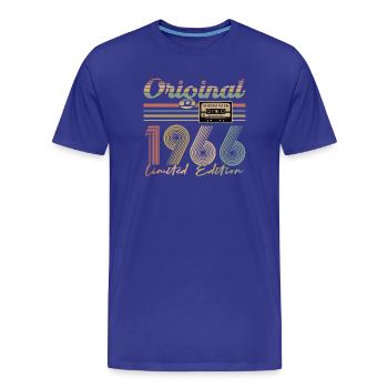 60e anniversaire, 60 ans - T-shirt bio Premium Homme - bleu roi - Devant - Damien (186cm)