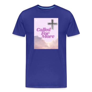 Appelée à Plus de lever de soleil croisé - T-shirt bio Premium Homme - bleu roi - Devant - Damien (186cm)