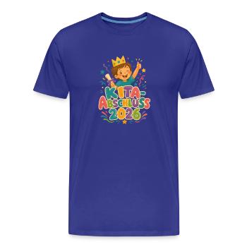 Kita Abschluss 2026 Kinder Abschlussfeier - Männer Premium Bio T-Shirt - Königsblau - Vorne - Damien (186cm)