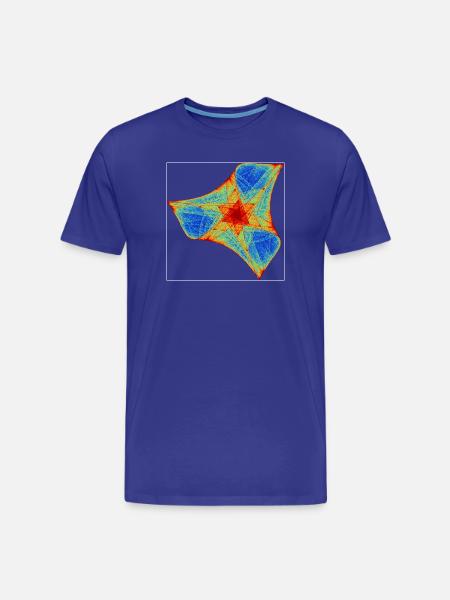 Fire Boomerang – Chaos Theory - Men's Premium Organic T-Shirt - royal blue