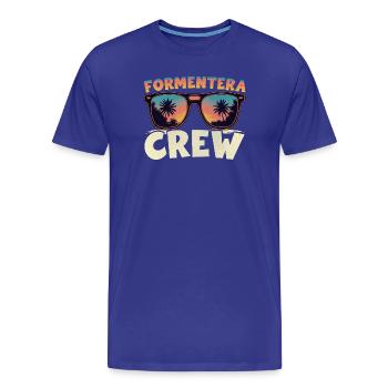 Équipe de Formentera - T-shirt bio Premium Homme - bleu roi - Devant - Damien (186cm)