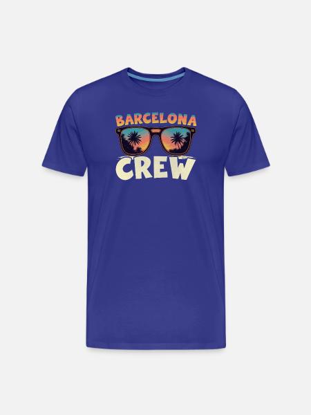 Barcelona Crew - Men's Premium Organic T-Shirt - royal blue