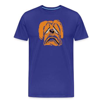Sad Dog - T-shirt bio Premium Homme - bleu roi - Devant - Damien (186cm)