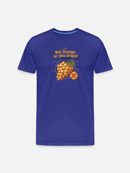 Nicht Orange oder Traube! — Bernsteinwein - Männer Premium Bio T-Shirt - Königsblau