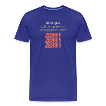 Pote Pro Haou Humor - T-shirt bio Premium Homme - bleu roi - Devant - Damien (186cm)