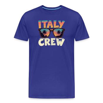 Italien Crew - Männer Premium Bio T-Shirt - Königsblau - Vorne - Damien (186cm)
