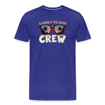 Lloret De Mar Crew - Männer Premium Bio T-Shirt - Königsblau - Vorne - Damien (186cm)