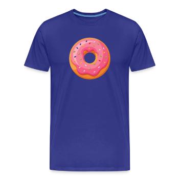 Donut - T-shirt bio Premium Homme - bleu roi - Devant - Damien (186cm)