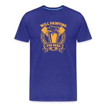 House Painter Dad Unique Gifts - Männer Premium Bio T-Shirt - Königsblau - Vorne - Damien (186cm)