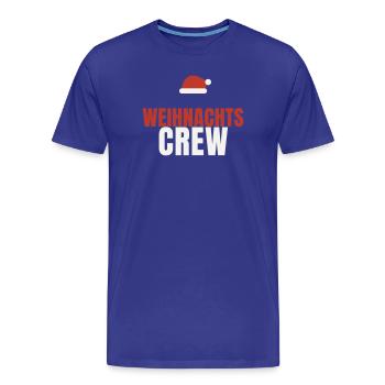 Weihnachts Crew Weihnachtsmütze Familie Team Fest - Männer Premium Bio T-Shirt - Königsblau - Vorne - Damien (186cm)