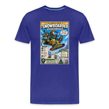 Der Snowboarder – nur noch ein Trick - Männer Premium Bio T-Shirt - Königsblau - Vorne - Damien (186cm)