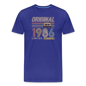 40e anniversaire, 40 ans - T-shirt bio Premium Homme - bleu roi - Devant - Damien (186cm)