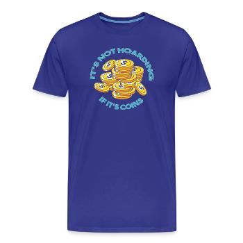 Coin collector - Men's Premium Organic T-Shirt - royal blue - Front - Damien (186cm)