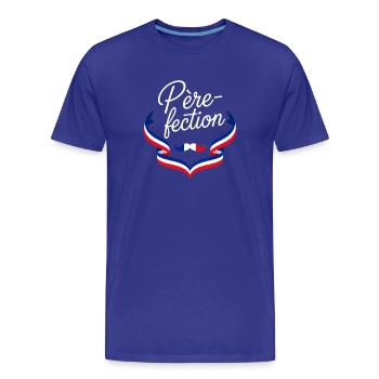 Père-fection Papa Français Fête Des Pères - T-shirt bio Premium Homme - bleu roi - Devant - Damien (186cm)