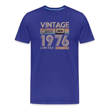 Anniversaire 50 Ans - T-shirt bio Premium Homme - bleu roi - Devant - Damien (186cm)