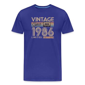 40th anniversary - Men's Premium Organic T-Shirt - royal blue - Front - Damien (186cm)