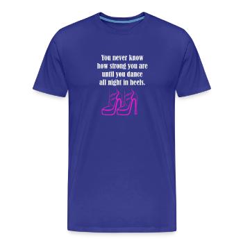 Danse de couple en valse - T-shirt bio Premium Homme - bleu roi - Devant - Damien (186cm)