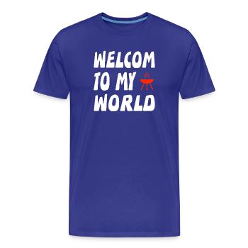 Griller - T-shirt bio Premium Homme - bleu roi - Devant - Damien (186cm)