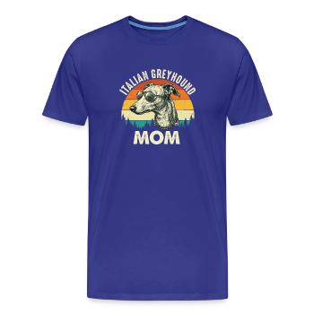 Italienische Windhund-Mutter stolzer Iggy-Besitzer - Männer Premium Bio T-Shirt - Königsblau - Vorne - Damien (186cm)