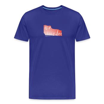 No more geometric pink print - Men's Premium Organic T-Shirt - royal blue - Front - Damien (186cm)