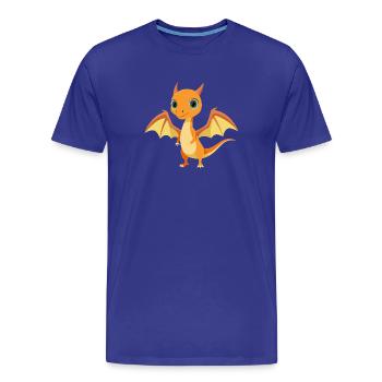 Pterodaktylus - Männer Premium Bio T-Shirt - Königsblau - Vorne - Damien (186cm)