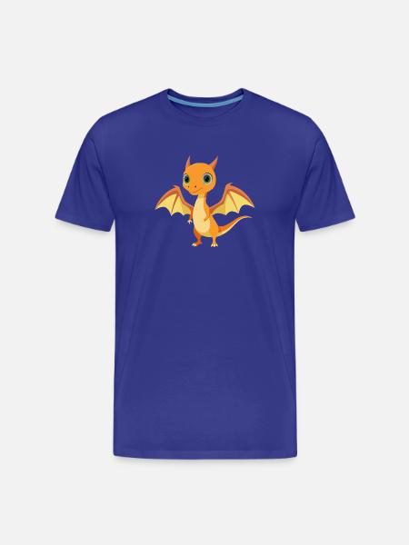 Ptérodactyle - T-shirt bio Premium Homme - bleu roi