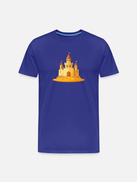 Sandcastle - Men's Premium Organic T-Shirt - royal blue