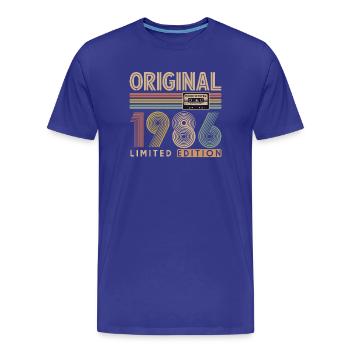 40. Geburtstag, 40 Jahre - Männer Premium Bio T-Shirt - Königsblau - Vorne - Damien (186cm)