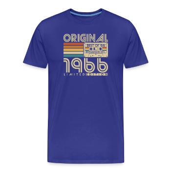 1966 Birthday Retro Vintage Vintage Gift - Men's Premium Organic T-Shirt - royal blue - Front - Damien (186cm)