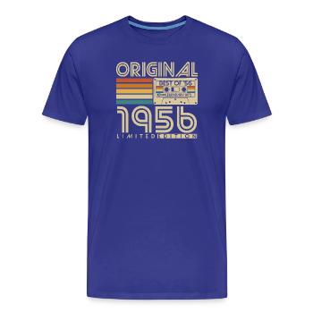 1956 Geburtstag Retro Jahrgang Vintage Geschenk - Männer Premium Bio T-Shirt - Königsblau - Vorne - Damien (186cm)