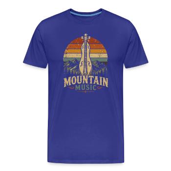 dulcimer dulcimer musician plucked instrument - Men's Premium Organic T-Shirt - royal blue - Front - Damien (186cm)