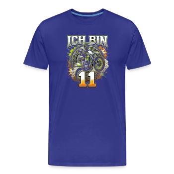 Ich bin Motocross Nitro 11 - Männer Premium Bio T-Shirt - Königsblau - Vorne - Damien (186cm)